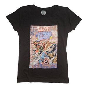 Next Level Apparel Marvel 1980 Tee Black Large 10/12 (Girls)
